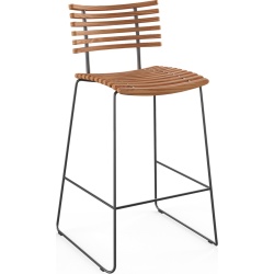 Leopard GM 4167 Barstool – Oiled elm + Black steel - Naver collection