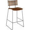 Leopard GM 4167 Barstool – Oiled walnut + Black steel - Naver collection