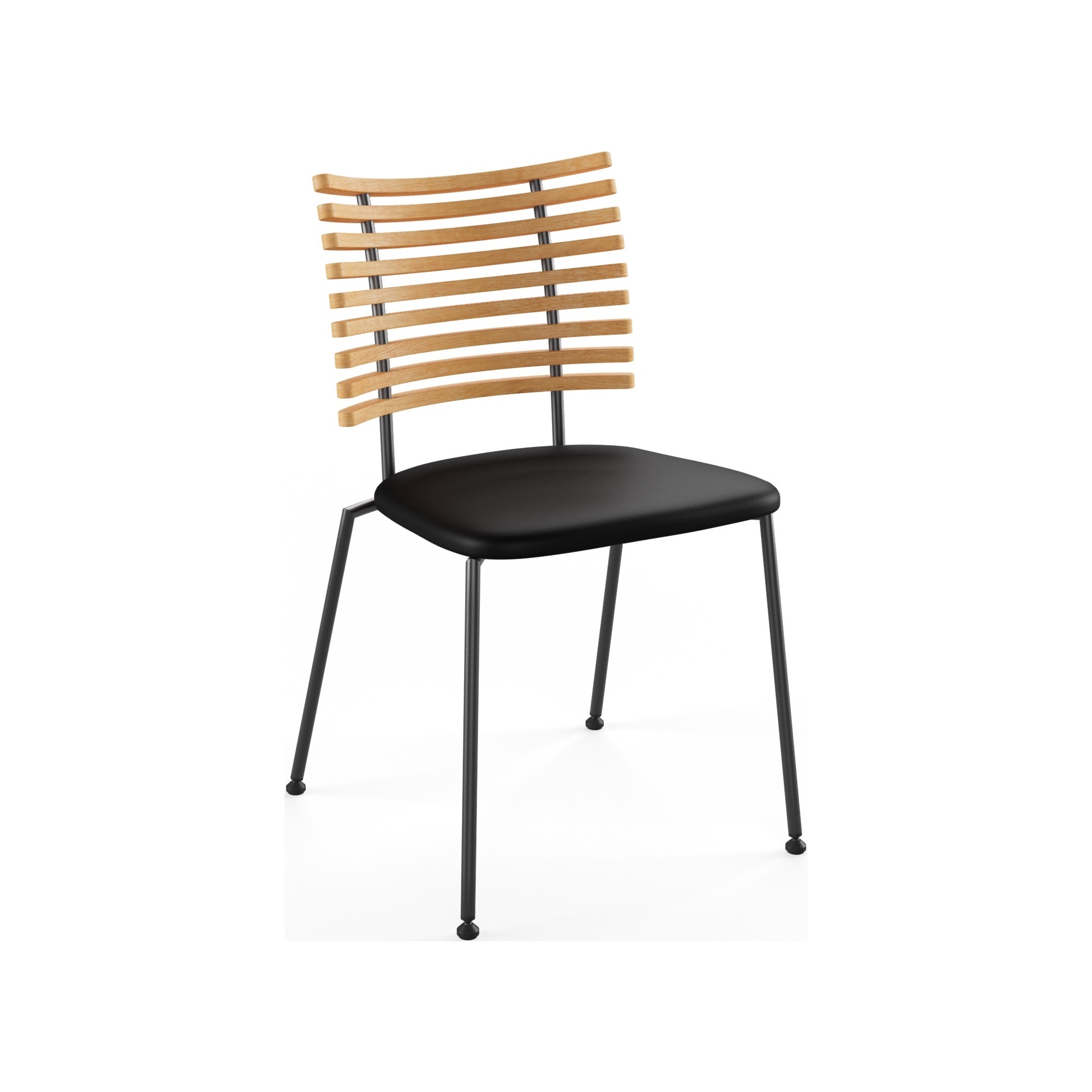 Tiger GM 4105 Chair – Oiled oak + Black Select leather + Black steel - Naver collection