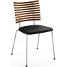 Tiger GM 4105 Chair – Oiled walnut + Black Select leather + Stainless steel - Naver collection