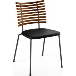 Tiger GM 4105 Chair – Oiled walnut + Black Select leather + Black steel - Naver collection