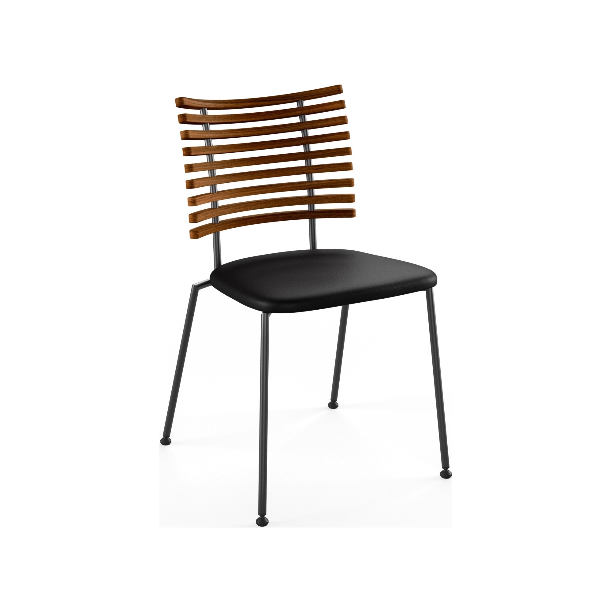 Tiger GM 4105 Chair – Oiled walnut + Black Select leather + Black steel - Naver collection