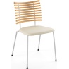 Tiger GM 4105 Chair – Oiled oak + Cream Semi-Aniline leather + Stainless steel - Naver collection