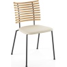 Tiger GM 4105 Chair – Oiled ash + Cream Semi-Aniline leather + Black steel - Naver collection