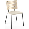 Tiger GM 4105 Chair – Soaped ash + Cream Semi-Aniline leather + Black steel - Naver collection