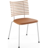 Tiger GM 4105 Chair – White oiled oak + Cognac Aniline leather + Stainless steel - Naver collection