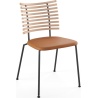 Tiger GM 4105 Chair – White oiled oak + Cognac Aniline leather + Black steel - Naver collection