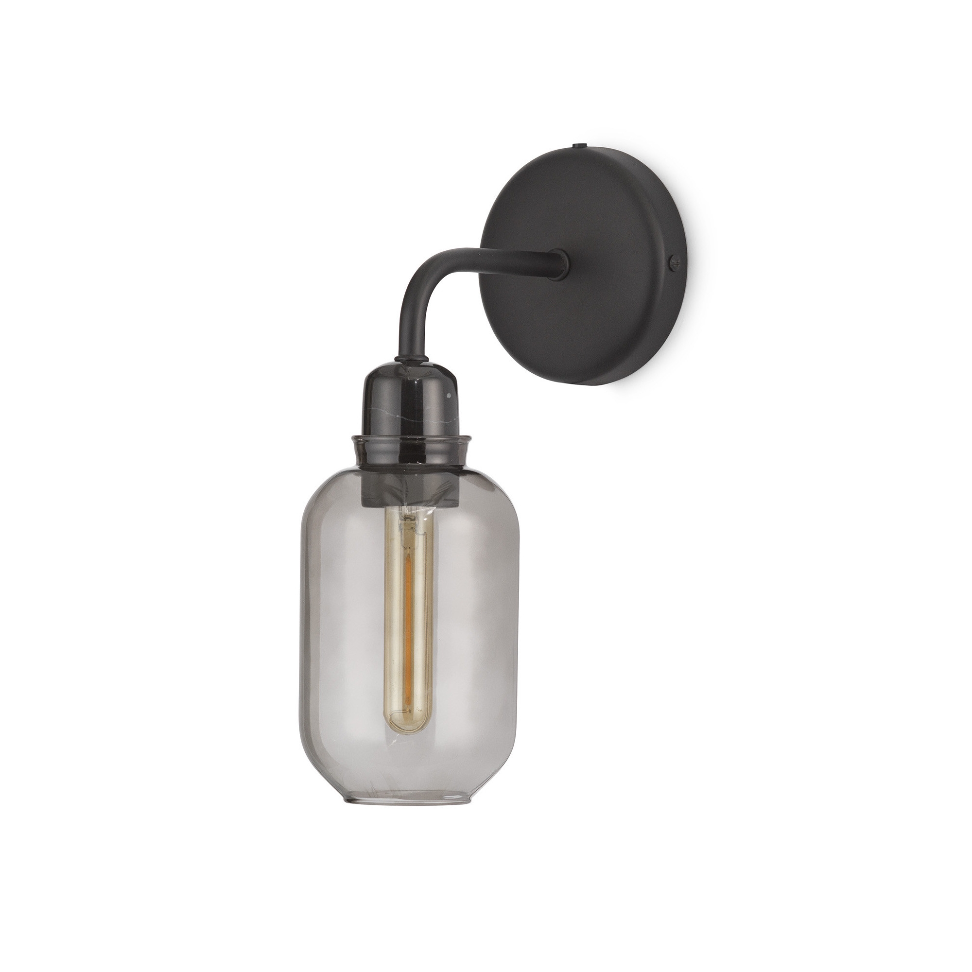 Smoke / black – AMP wall lamp - Normann Copenhagen