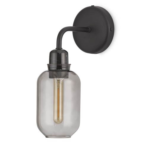 Smoke / black – AMP wall lamp - Normann Copenhagen