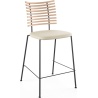 Tiger GM 4107 Barstool – Soaped oak + Cream Semi-Aniline leather + Black steel - Naver collection