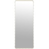 180x70cm - Cream Leather - Adnet rectangular mirror - Gubi