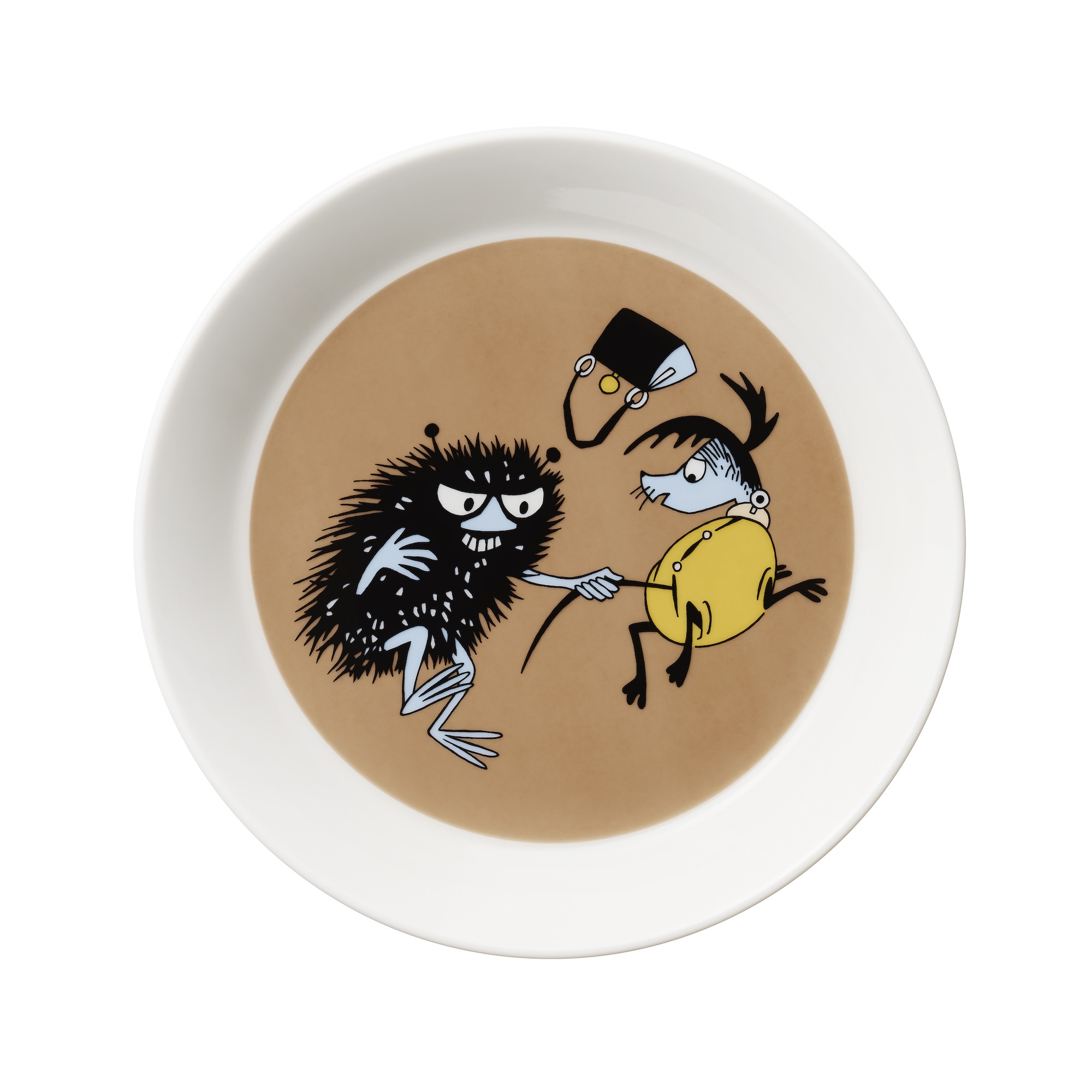 Stinky in action - assiette Moomin - Arabia / Iittala