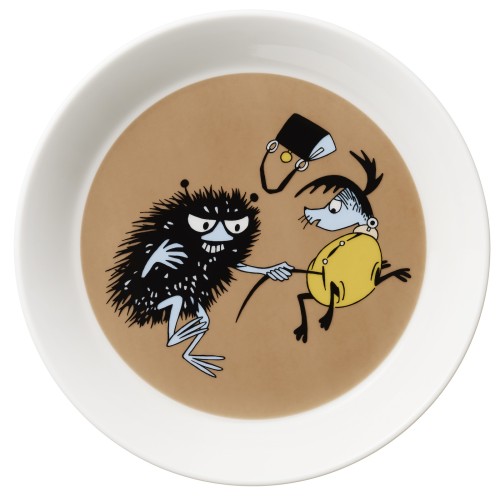 Stinky in action - assiette Moomin - Arabia / Iittala