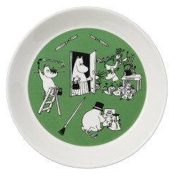 Drawing and christmas - assiette Moomin - Arabia / Iittala