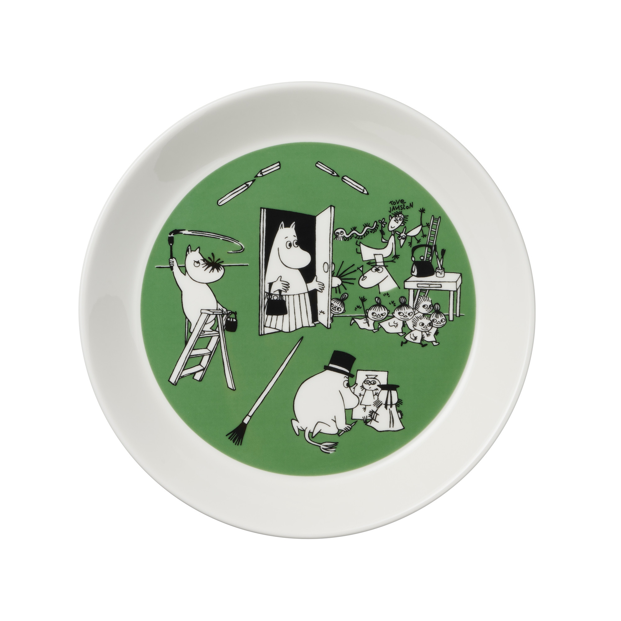 Drawing and christmas - assiette Moomin - Arabia / Iittala