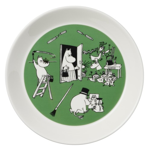 Drawing and christmas - assiette Moomin - Arabia / Iittala