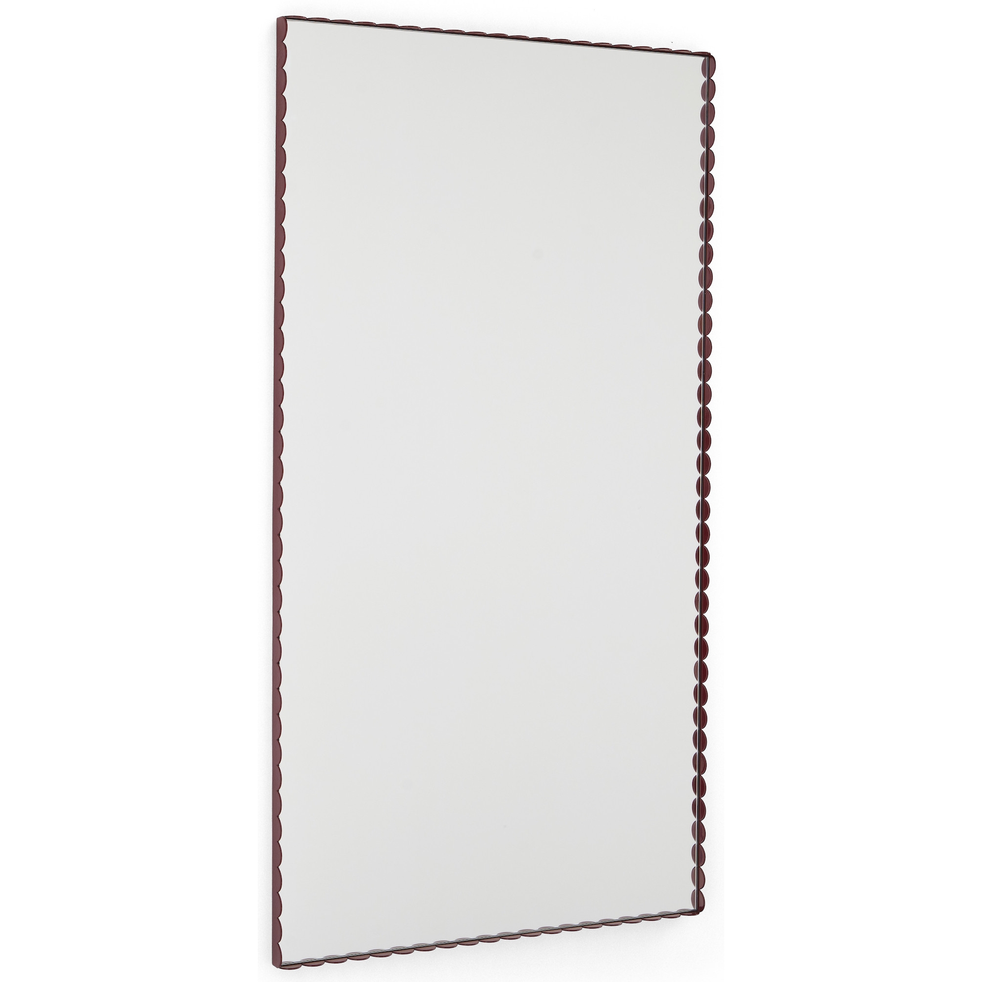 Arcs Mirror – Rectangle L – Burgundy - HAY