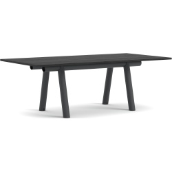 Boa Table – 220 x 110 x H75 cm – Black lacquered oak + Charcoal - HAY