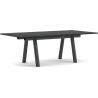 Boa Table – 220 x 110 x H75 cm – Black lacquered oak + Charcoal - HAY