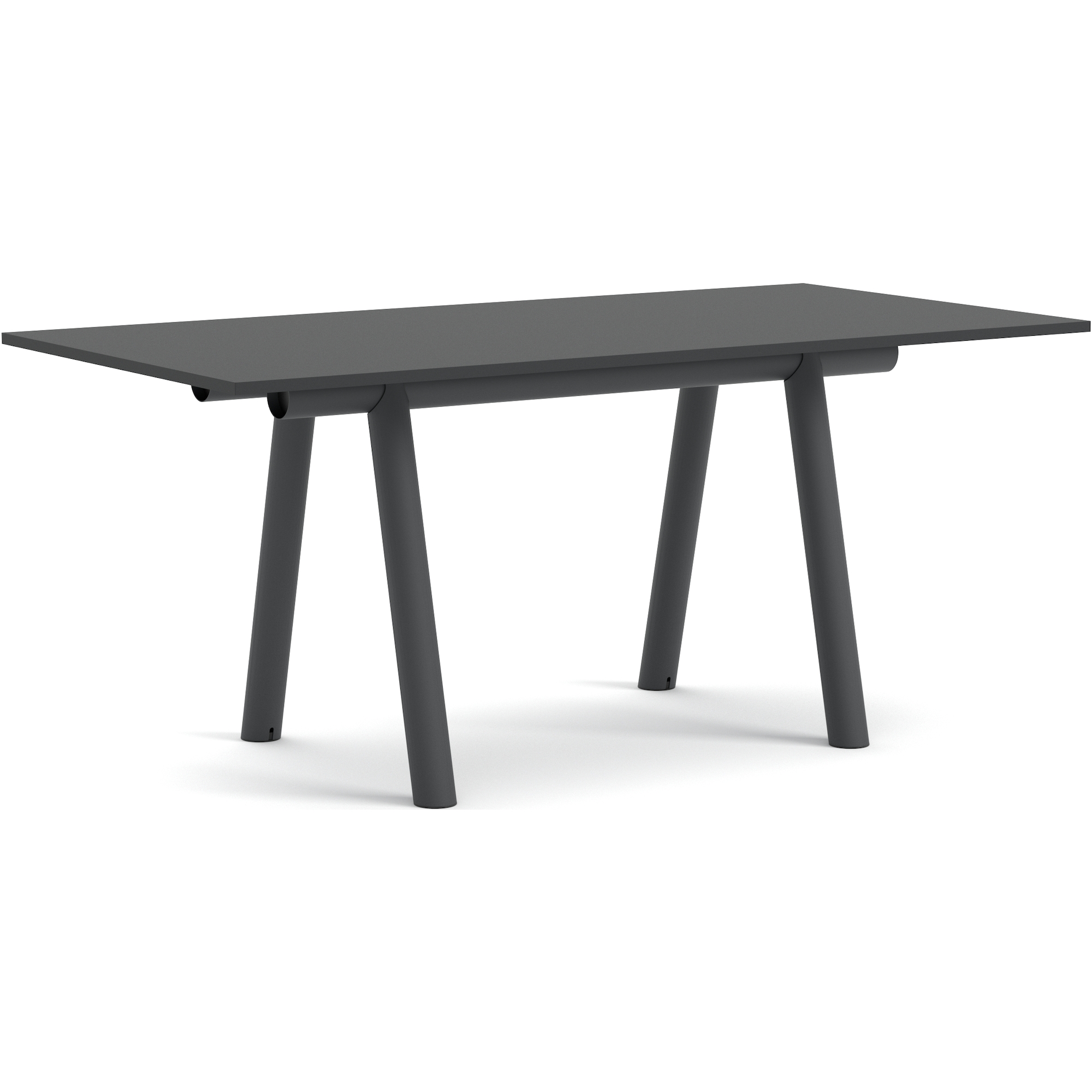 Table Boa – 220 x 110 x H95 cm – Stratifié noir + Charbon - HAY