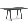 Boa Table – 220 x 110 x H95 cm – Black laminate + Charcoal - HAY