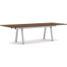 Boa Table – 280 x 110 x H75 cm – Lacquered walnut + Metallic grey - HAY