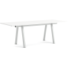 Boa Table – 280 x 110 x H95 cm – White laminate + Metallic grey - HAY