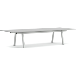 Boa Table – 350 x 128 x H75 cm – Grey linoleum + Metallic grey - HAY