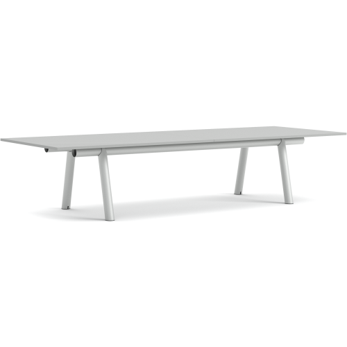 Table Boa – 350 x 128 x H75 cm – Linoléum gris + Gris métallique - HAY