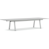 Table Boa – 350 x 128 x H75 cm – Linoléum gris + Gris métallique - HAY