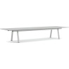 Boa Table – 420 x 128 x H75 cm – Grey linoleum + Metallic grey - HAY