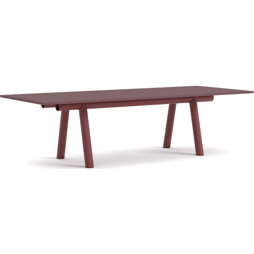 Boa Table – 280 x 110 x H75 cm – Burgundy linoleum + Barn red - HAY