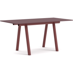 Boa Table – 220 x 110 x H105 cm – Burgundy linoleum + Barn red - HAY