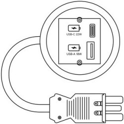 Pix usb outlet – Boa Table - HAY