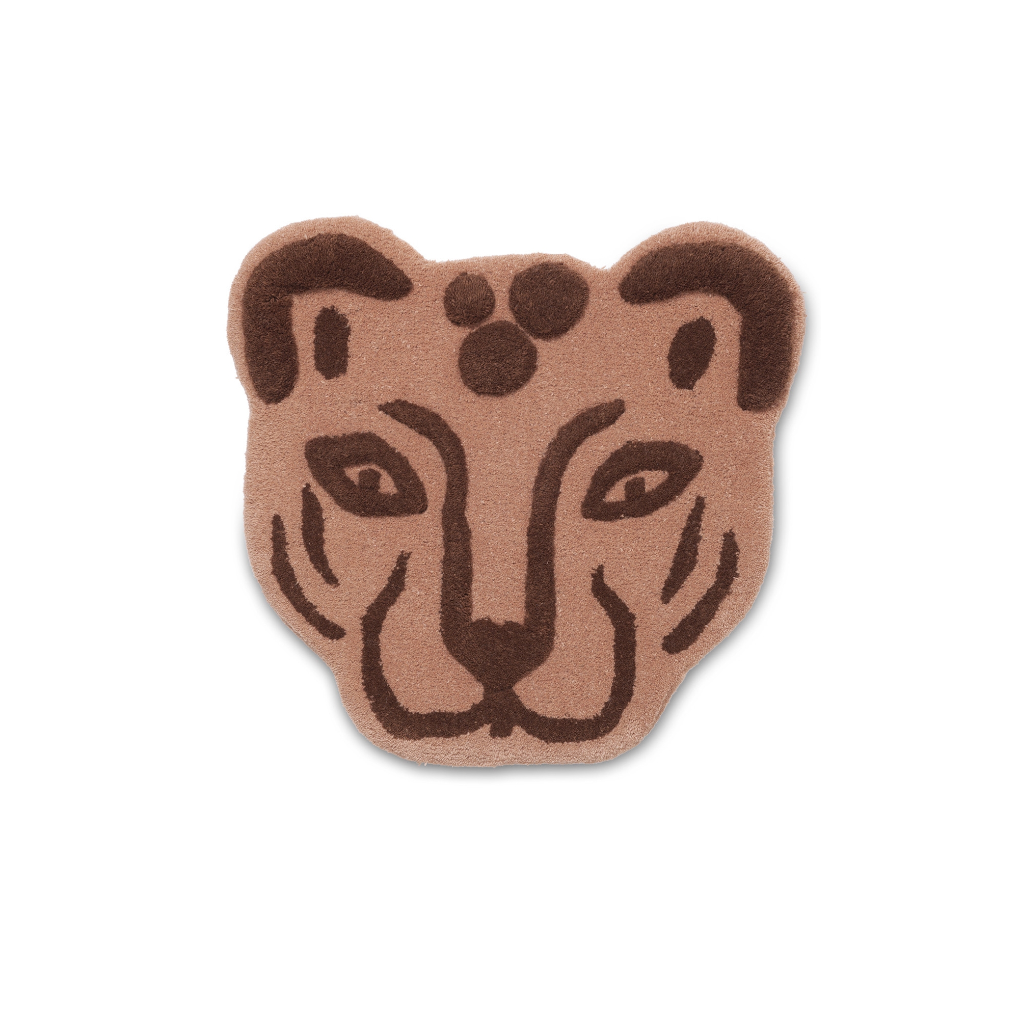 Leopard Head - tufted rug