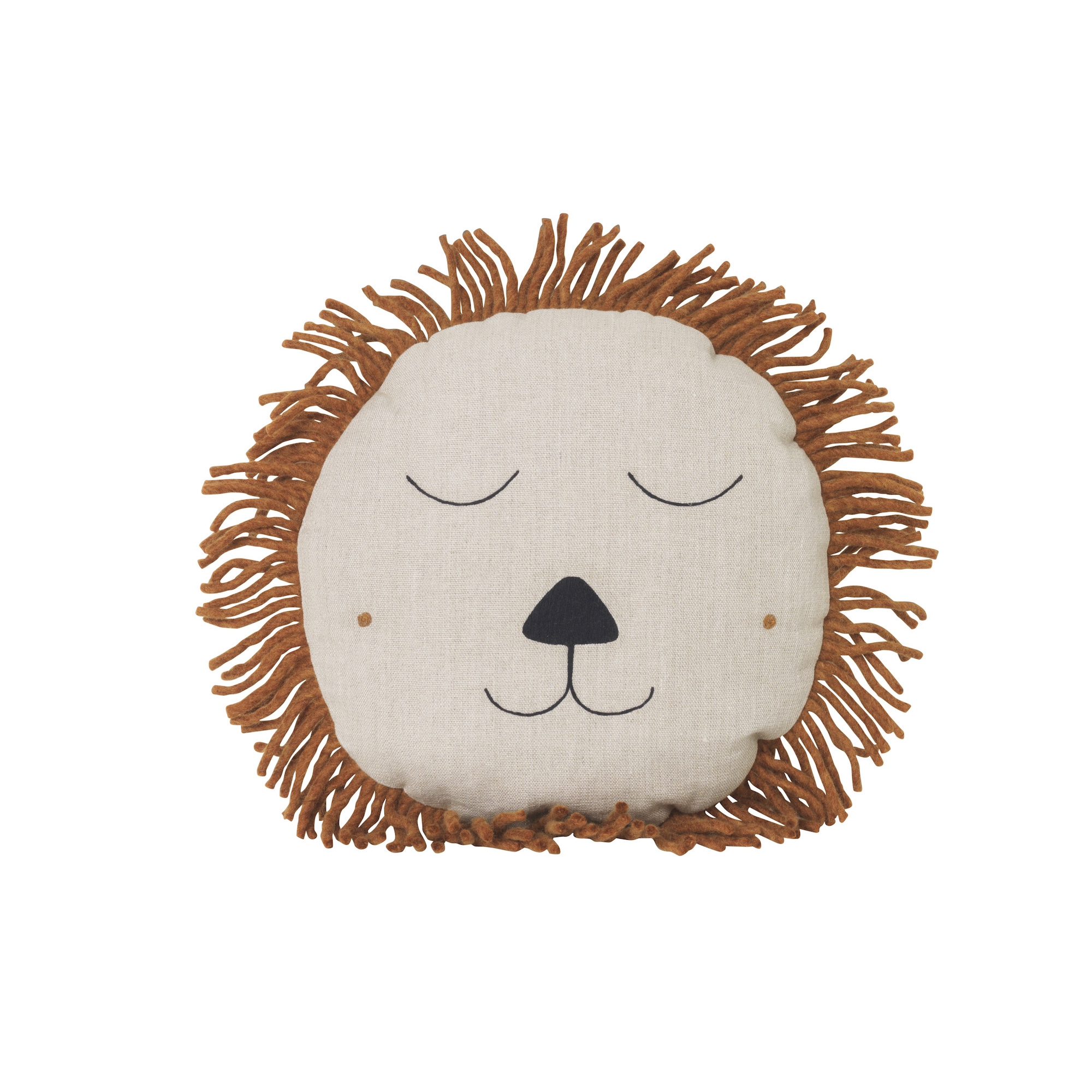 natural - Lion - Safari cushion - Ferm Living