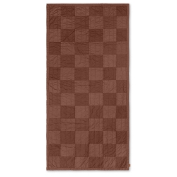 SOLD OUT Red brown tonal - Duo quilted blanket - Ferm Living