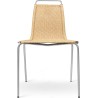 Chaise PK1 – Corde de papier naturellle + Acier inoxydable - Carl Hansen & Søn