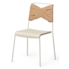 blanc / frêne / naturel - chaise Torso - Design House Stockholm