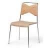 chrome/oak/natural - Torso chair - Design House Stockholm