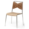 chrome/oak/cognac - Torso chair - Design House Stockholm