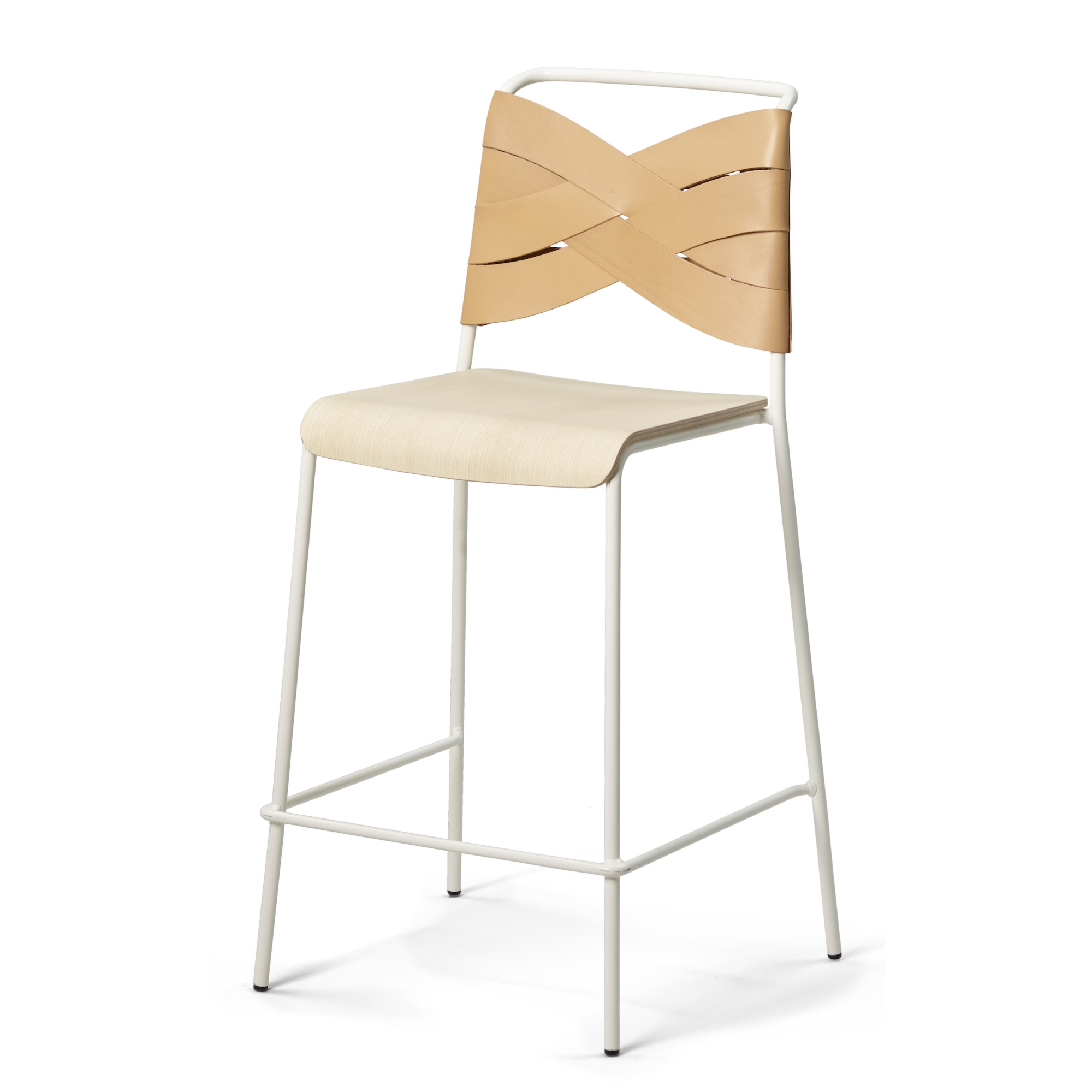 white/ash/natural - Torso barstool - Design House Stockholm