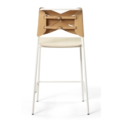 blanc / frêne / naturel - tabouret bar Torso - Design House Stockholm