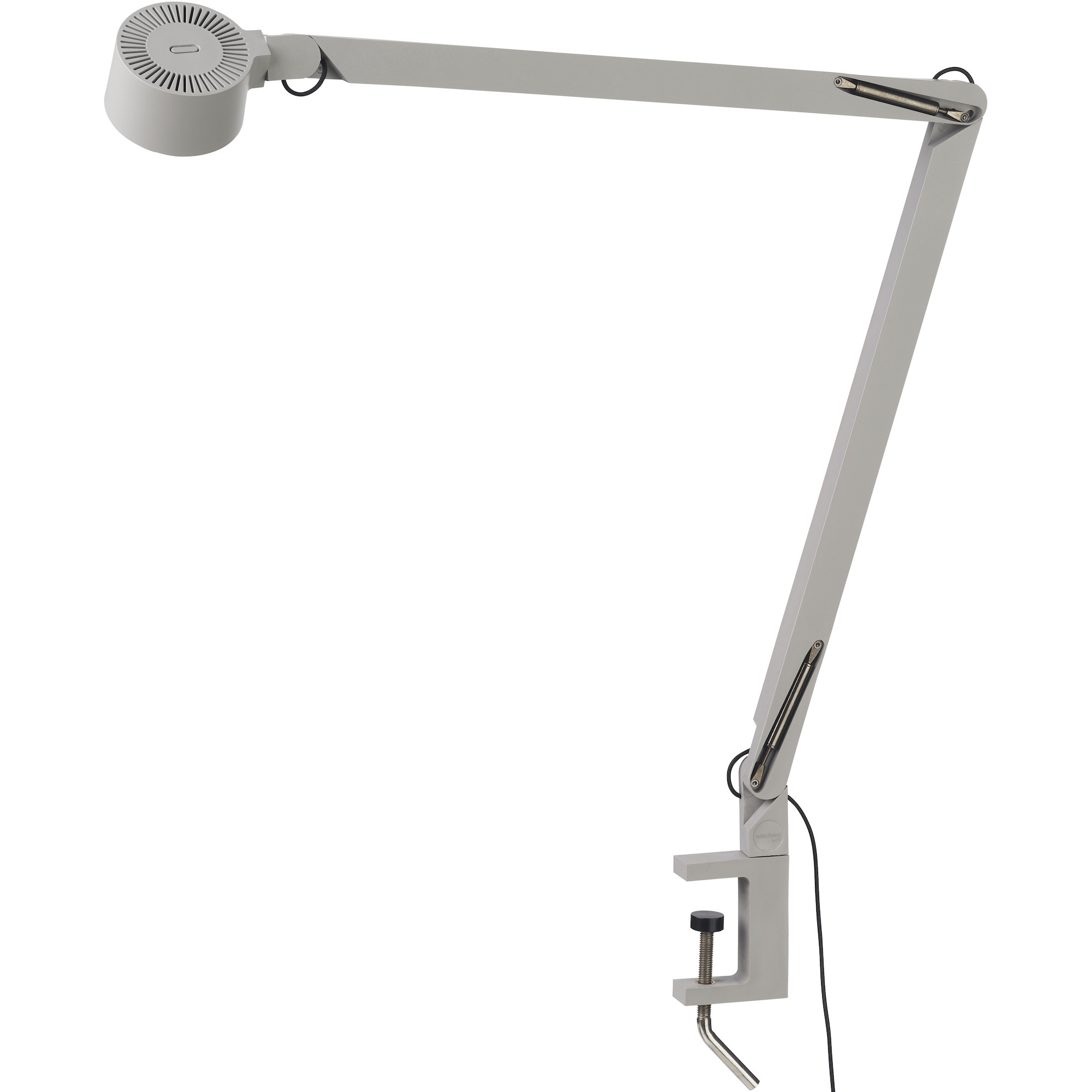 W127 Winkel c2 Clamp table lamp – Grey - Wästberg