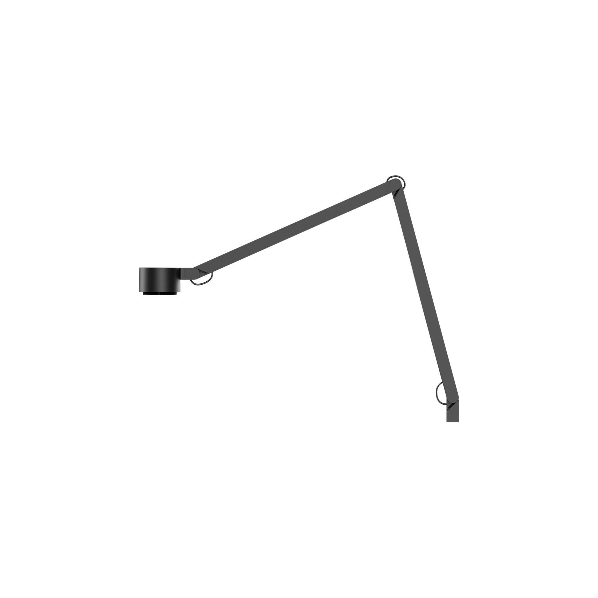 Lampe de table à tige W227 Winkel p – Aluminium Noir - Wästberg