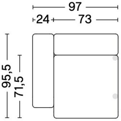 1064 - Mags Low Armrest - HAY modular sofa - HAY