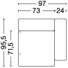 1065 - Mags Low Armrest - HAY modular sofa - HAY