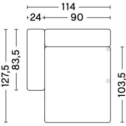 8264 - Mags Low Armrest - canapé modulable HAY - HAY