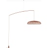 Skynest Motion pendant / floor lamp – brick red (F6394035) - Flos