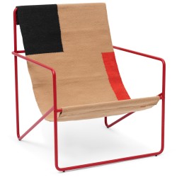 Fauteuil adulte Desert – block – coquelicot - Ferm Living